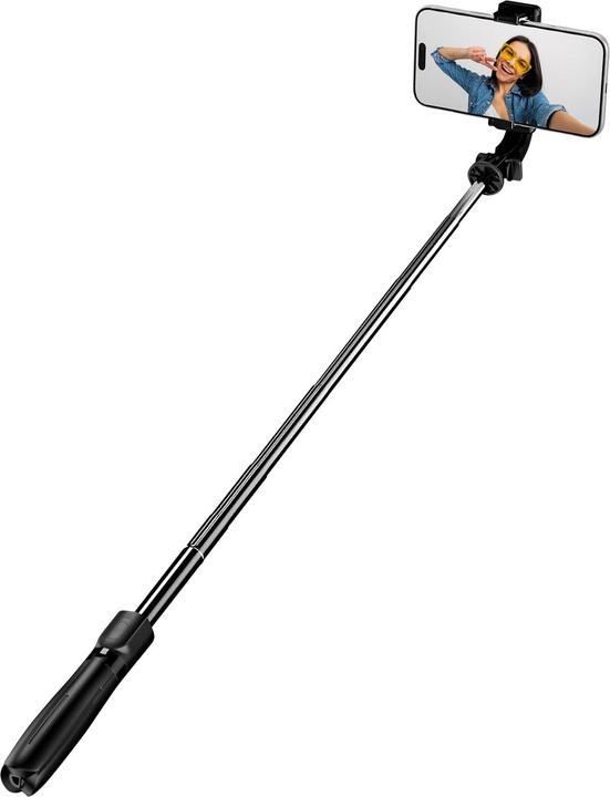 Produktbild BlueStar Stylus Blue Star BLUE STAR selfie stick with wireless remote control tripod L21 black