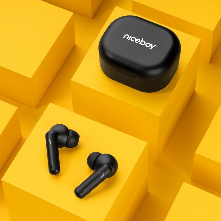 Actual product image Niceboy HIVE Pins 3 black (10 h, Wireless)