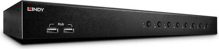 Image du produit Lindy DVI-I Single Link, USB 2.0 Audio Switch KVM Pro 8 ports