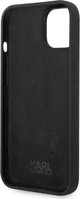 Immagine prodotto Karl Lagerfeld KLHCP14MSLKHBK Custodia rigida per iPhone 14 Plus 6,7" nero / nero Silicone Karl's Head (Apple iPhone 14 Plus)