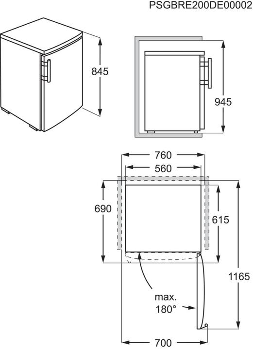 Produktbild AEG RTB411E1AW (120 l)