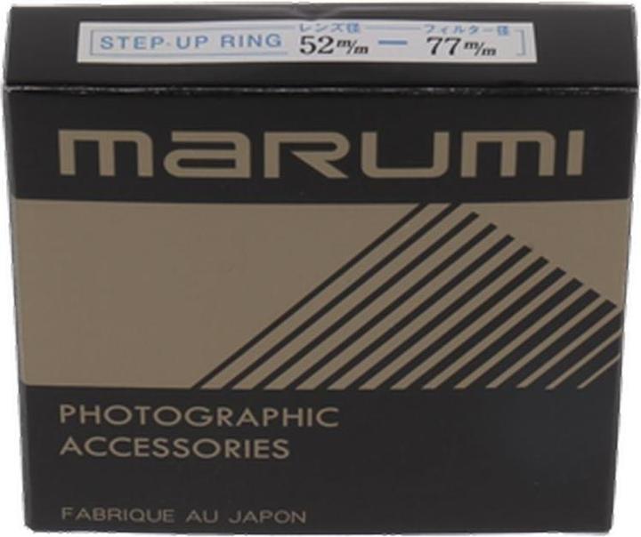 Actual product image Marumi Step-up ring lens 52 mm to accessory 77 mm (Filter adapters)