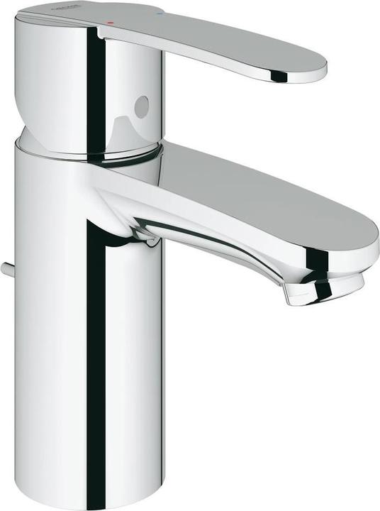 Actual product image Grohe Wave Cosmopolitan, basin mixer, water-saving, pop-up waste, quick-assembly system, S-Si