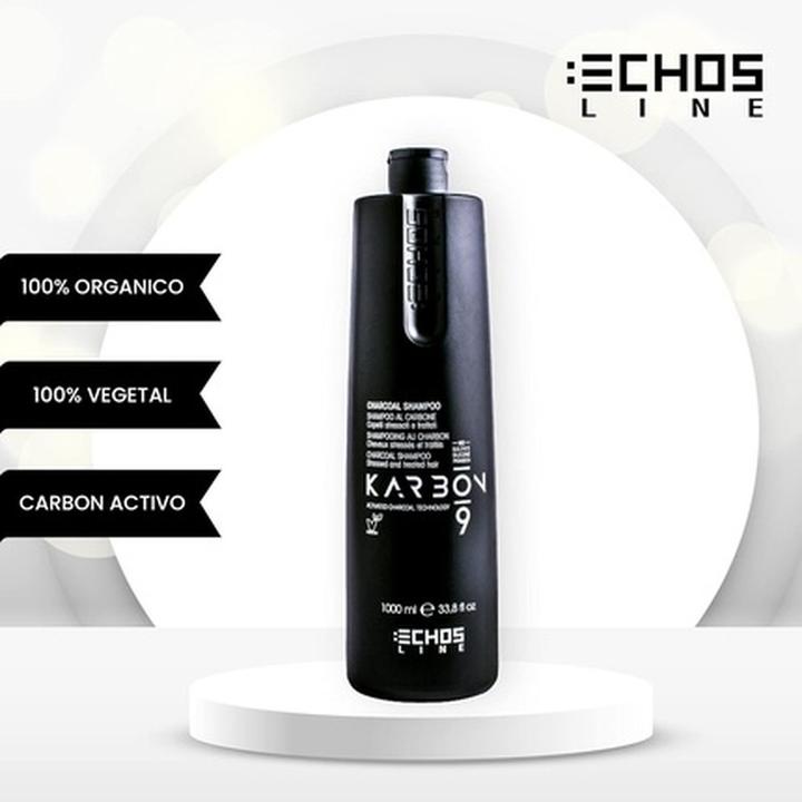 Actual product image Echosline Carbon 9 Shampoo 1L (1000 ml, Liquid shampoo)