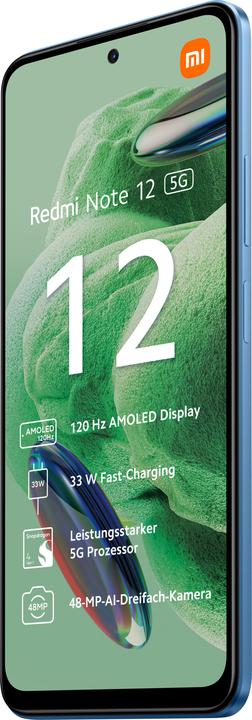 Produktbild Xiaomi Redmi Note 12 5G (128 GB, Ice Blue, 6.67", Hybrid Dual SIM, 5G)