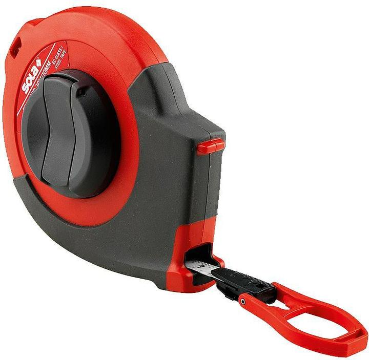 Actual product image Sola Messwerkzeuge 50081501 Tape measure "Sprinter SR 30" made of steel, grey/red, 30m (30 m)