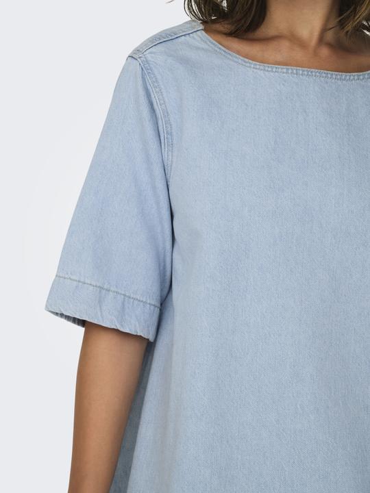 Produktbild Only Volumiger Fit Rundhals Kurzes Kleid Jeanskleid (S)