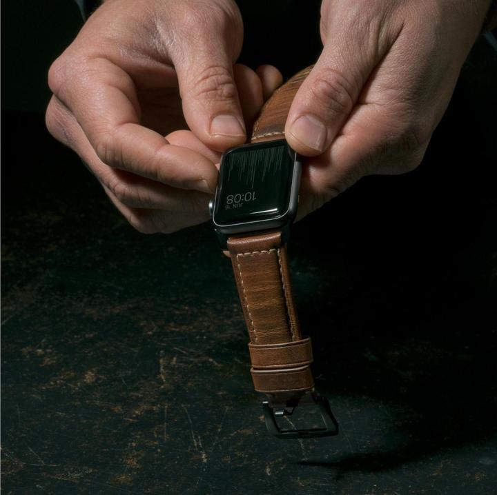 Productafbeelding Nomad Traditionele riem (44 mm, Leer)