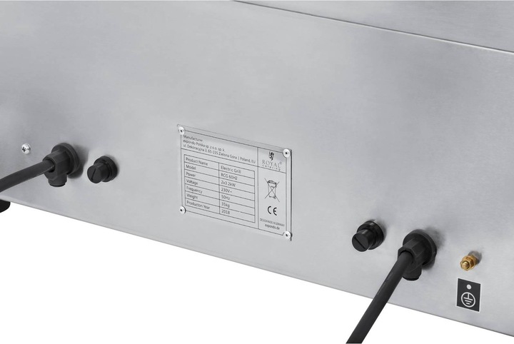 Produktbild Royal Catering Doppel Elektro Grillplatte Bräter Doppelgrill Kontaktgrill 3.200 W 60 cm lang