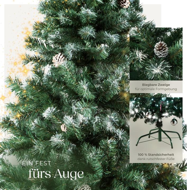 Produktbild tectake Künstlicher Weihnachtsbaum (180 cm)
