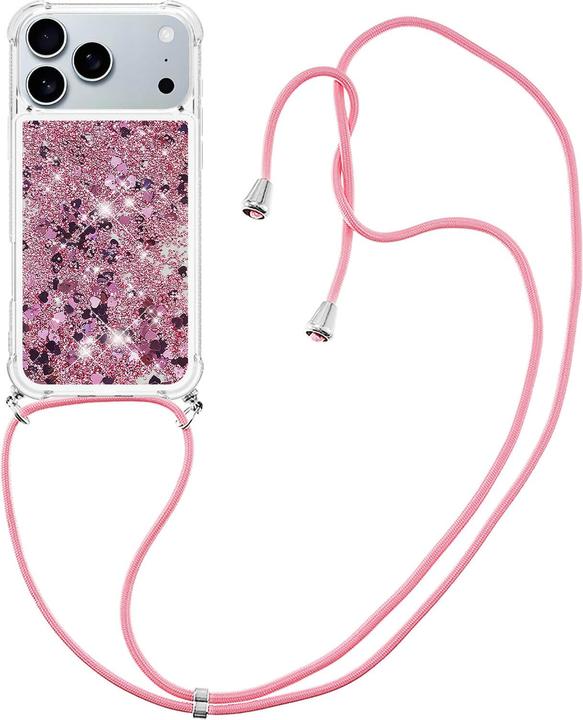 Immagine prodotto Cover-Discount iPhone 17 Pro - Glitzer Hülle mit Kordel (Apple iPhone 17 Pro)