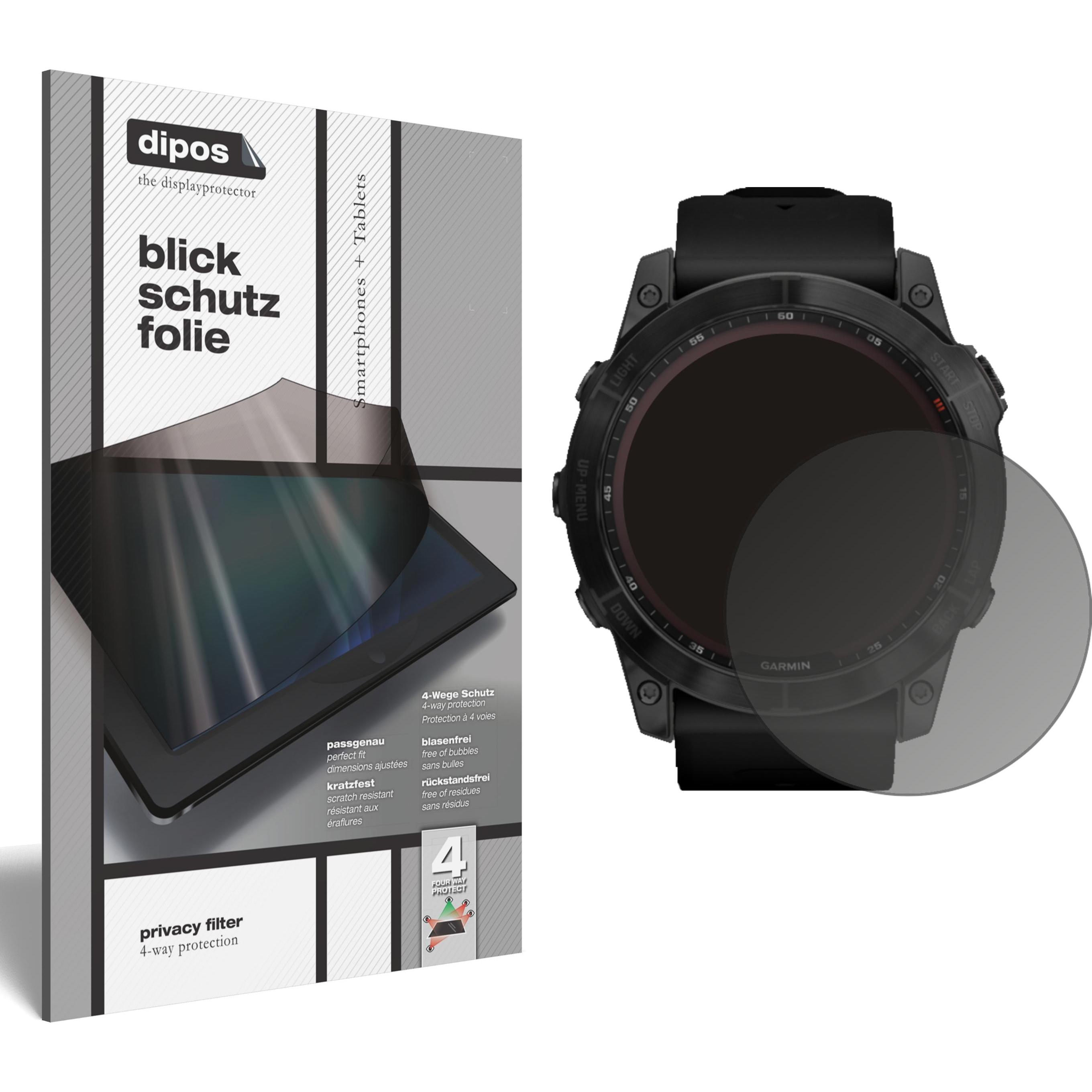 Dipos Blickschutzfolie 4-Way Privacy, Smartwatch Schutzfolie, Transparent