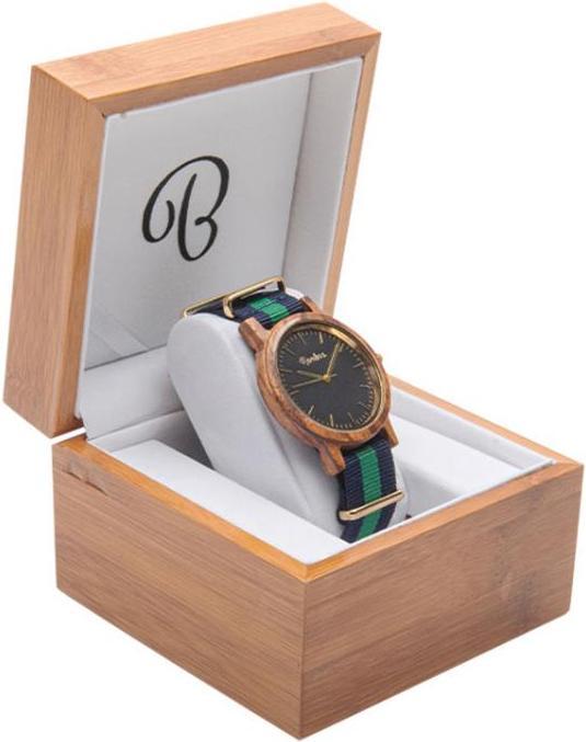 Image du produit Bambuu Horloge en bois (Montre analogique, 45 mm)