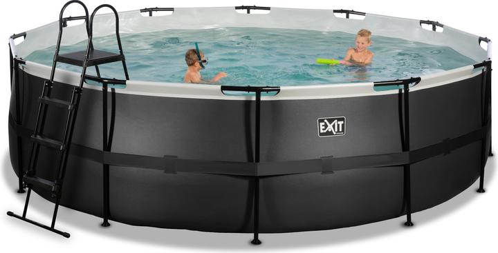 Produktbild Exit Rahmen-Pool rund 488x122 cm mit Kartuschen-Filterpumpe (488 x 122 cm)