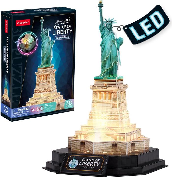 Produktbild Cubicfun 3D Puzzle Freiheitsstatue LED 79 Teile (79 Teile)