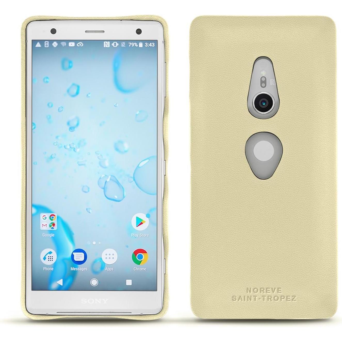 Thumbnail - Noreve Lederschutzhülle (Sony Xperia XZ2), Smartphone Hülle, Beige