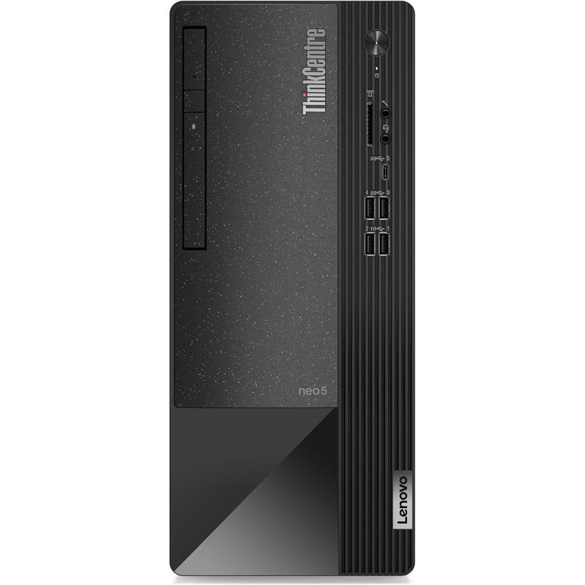 Lenovo THINKCENTRE NEO 50T G3 I5-12400 (Intel Core i5-12400, 8 GB, 256 GB), PC, Grau, Schwarz