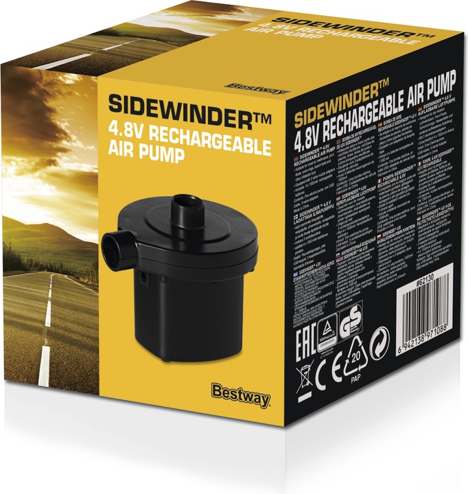 Immagine prodotto Bestway Sidewinder 4.8 Rechareable Air Pump