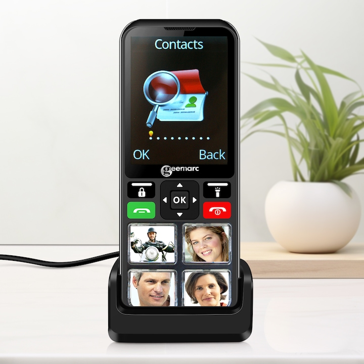 Produktbild Geemarc Seniorentelefon SOS-Knopf Hörgerätekompatibel (2.40", 4G)