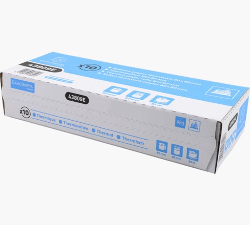 Actual product image Exacompta Thermal rolls for POS systems, 80 mm x 85 m