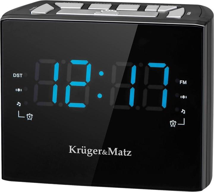 Actual product image Krüger&Matz Kruger & Matz KM0812 Radio Clock Digital Black