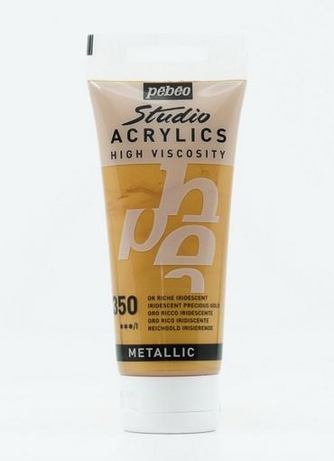 Actual product image Pebeo Studio Acrylics Fine Acrylic (Rich gold, 100 ml)