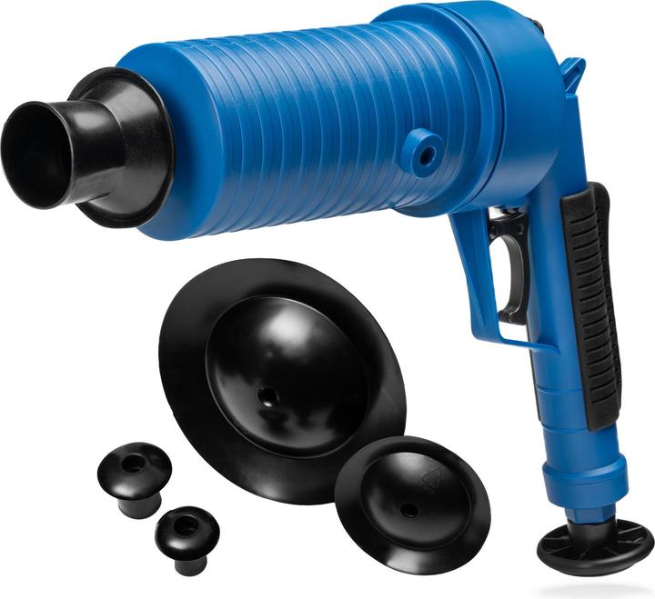 Helpmate Pressluft Rohrreiniger Pumpe mit 4 Aufsätzen