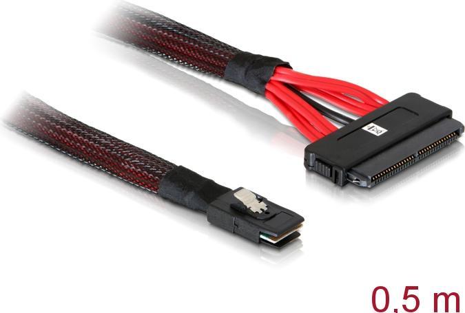 Image du produit Delock Câble SAS (50 cm, Mini-SAS, SAS 2.0)