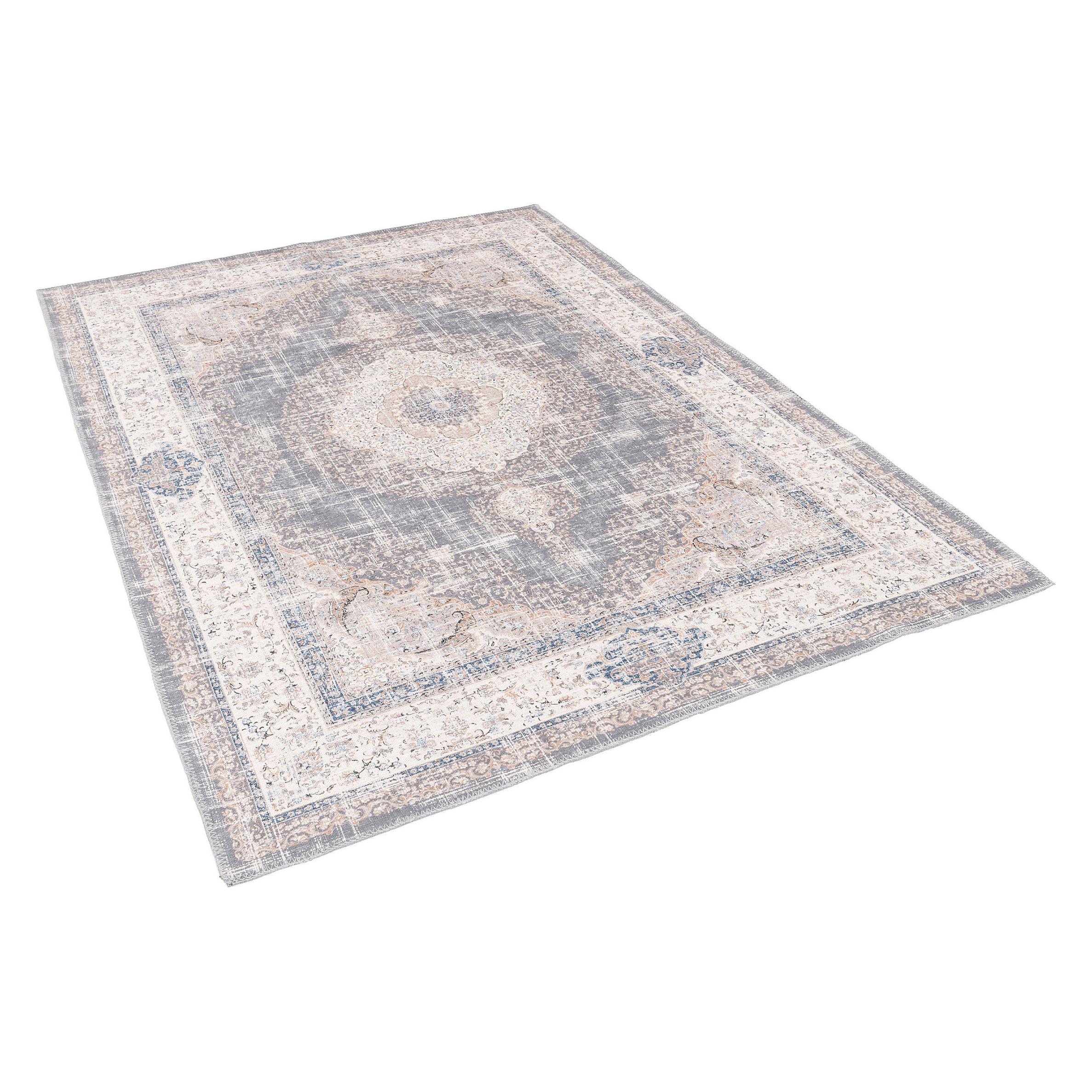 Tapis Coureur Moderne/vintage 610x80 Cm – Noué Main – Aspect Usé – Couleur Curry – Doré 191108