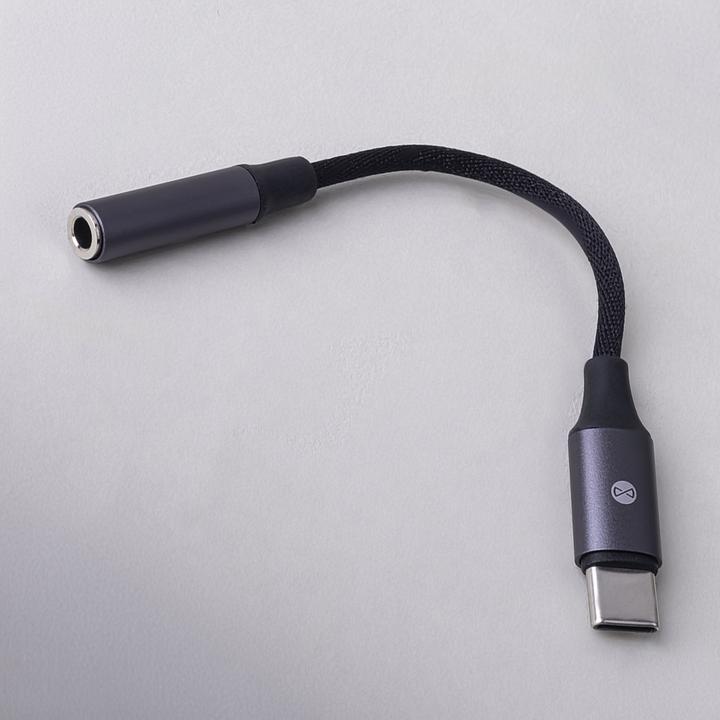 Image du produit Forever adaptateur audio AJC-01 jack 3,5 mm - USB-C noir (Jack 3.5mm, USB Type C)