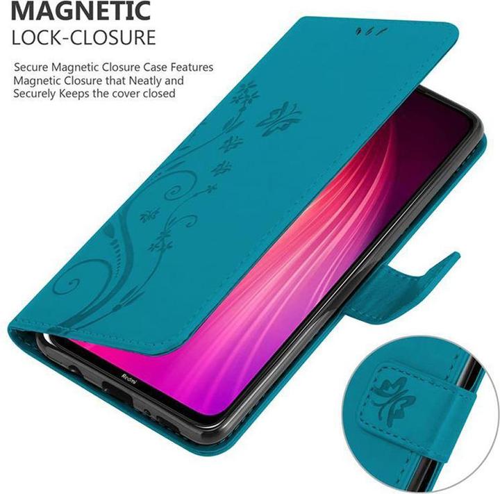 Produktbild Cadorabo Flower Book Cover (Xiaomi Redmi Note 8, Xiaomi Redmi Note 8 2021)