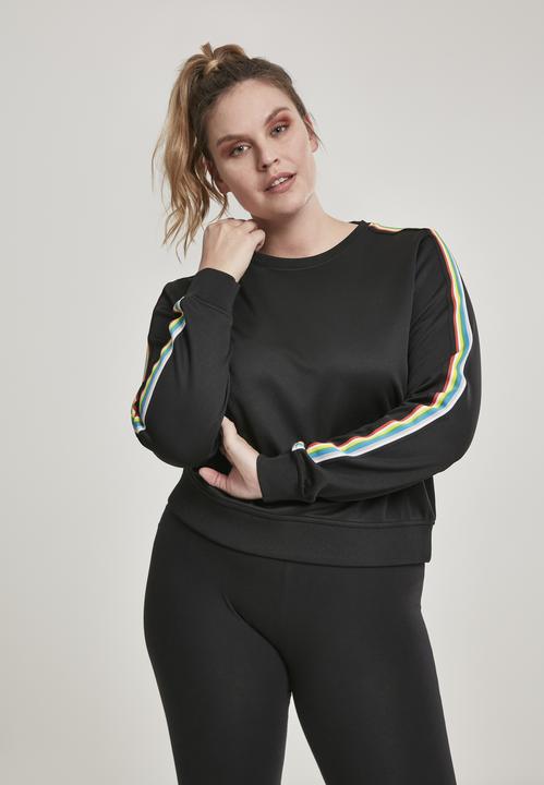 Produktbild Urban Classics Ladies Multicolor Taped Sleeve Crewneck (XXL)