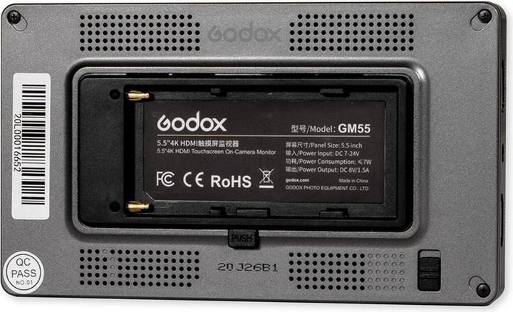 Image du produit Godox Moniteur à écran tactile 5,5 HDMI sur caméra 4K (5.50", Full HD)