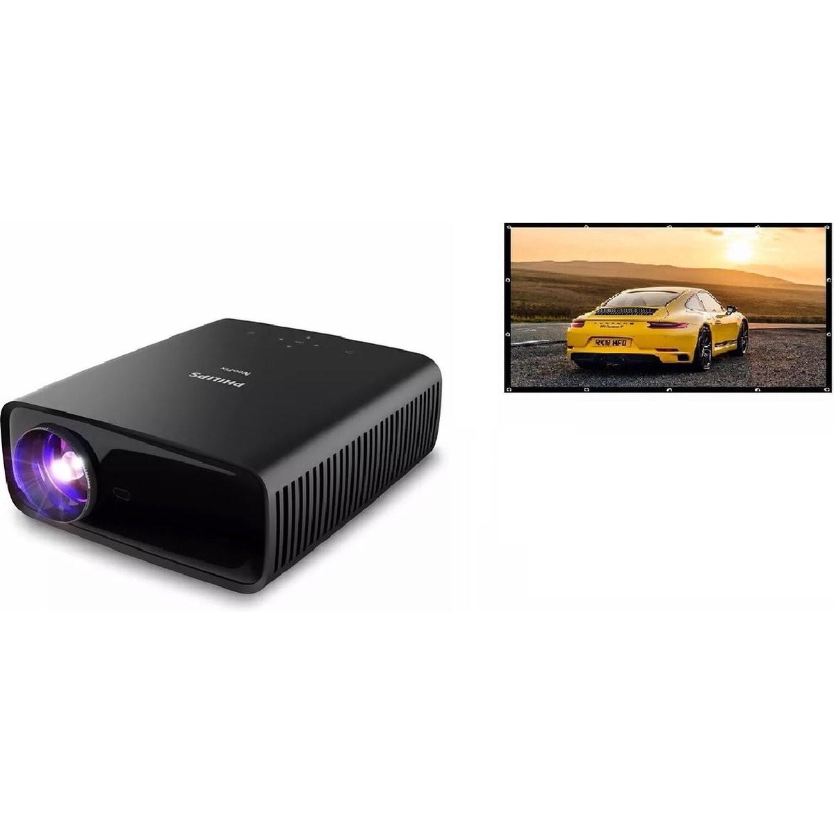 Philips NeoPix 320 Full HD LED Beamer - Inclusief 100 inch scherm - Wi-Fi - Bluetooth - Automatische
