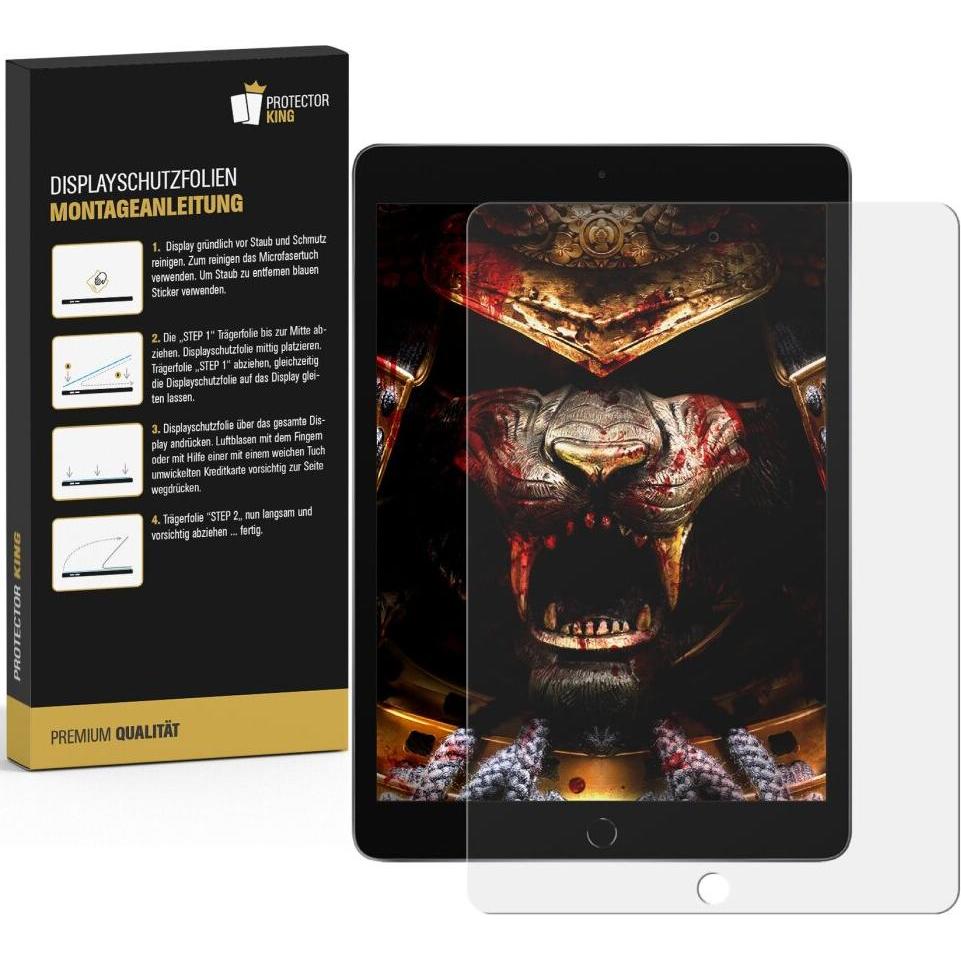 Protectorking 3x Panzerfolie Anti-Shock Full Cover HD Klar (3 Stück, iPad mini 3), Tablet Schutzfolie