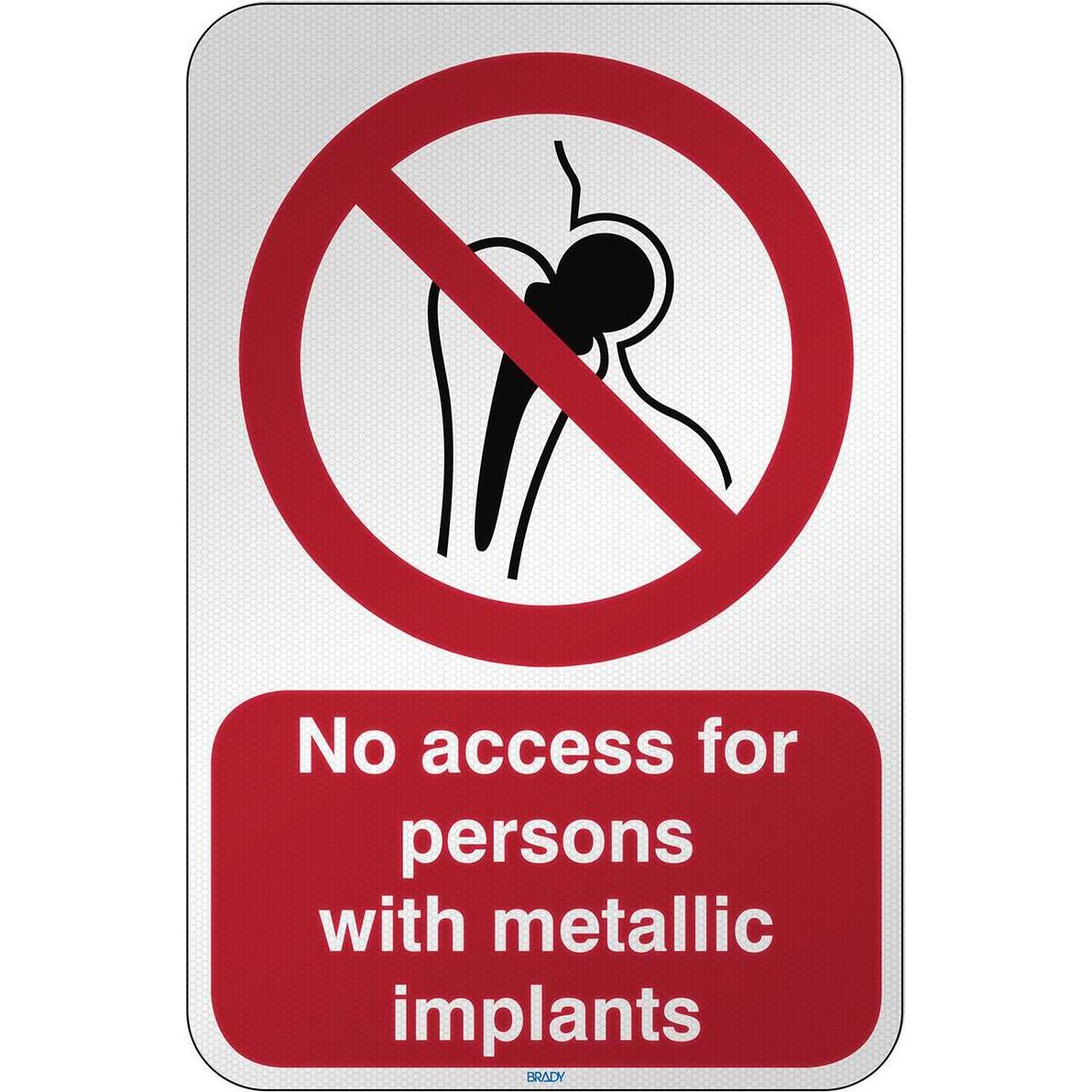 Brady, Etiketten, ISO Safety Sign - No access