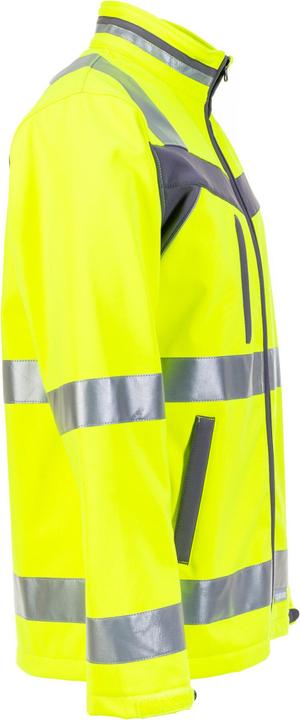 Produktbild Planam Warnschutz Softshelljacke Plaline gelb/schiefer M (M)