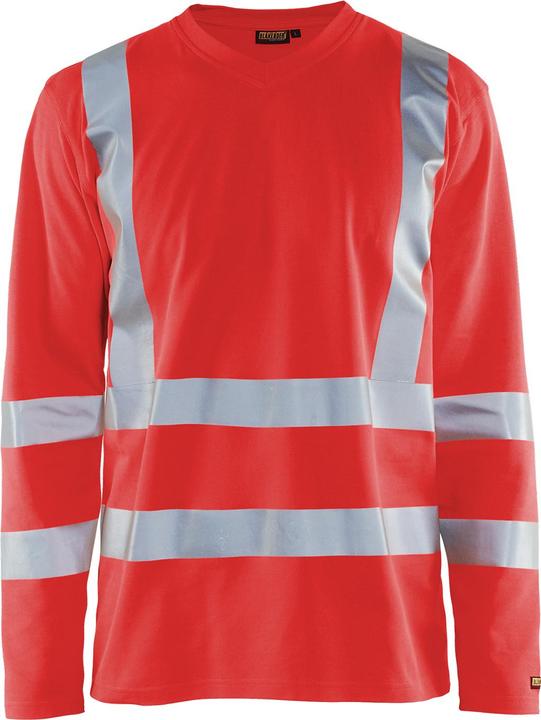 Produktbild Blakläder Langarmshirt mit hoher Sichtbarkeit v-Kragen mit UV-Schutz (XXL)