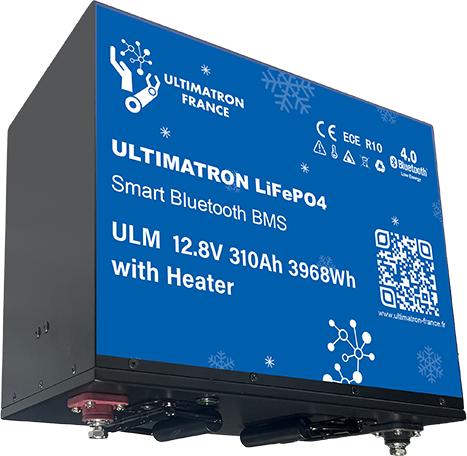 Image du produit Ultimatron ULM-12V-310Ah POLAR LiFePO4 Batterie d'alimentation sous le siège (avec réchauffeur) (12.80 V, 310 Ah)