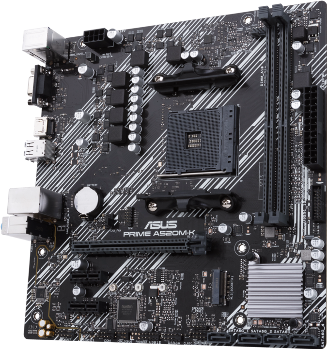 Produktbild ASUS Prime A520M-K (AM4, AMD A520, mATX)