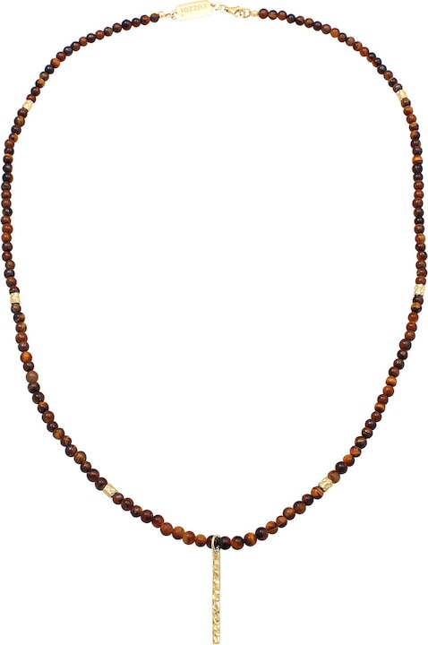Produktbild Kuzzoi Edelsteinkette, Perle, Perlenkette (Edelstahl, 925er Sterling Silber, Tigerauge, 60 cm)