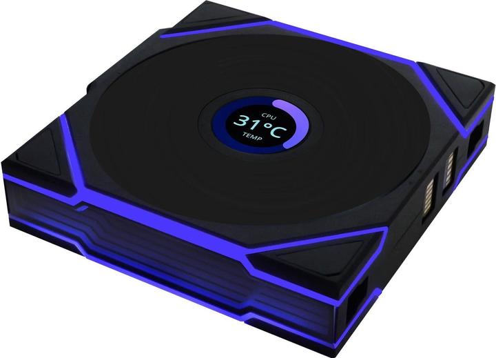 Produktbild Lian-Li UNI FAN TL Wireless LCD Lüfter, ARGB, PWM, 3er-Pack inkl. Controller - Reverse Blade, 120mm (120 mm, 3 x)