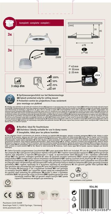 Produktbild Paulmann Einbauleuchte Nova Set (460 lm)