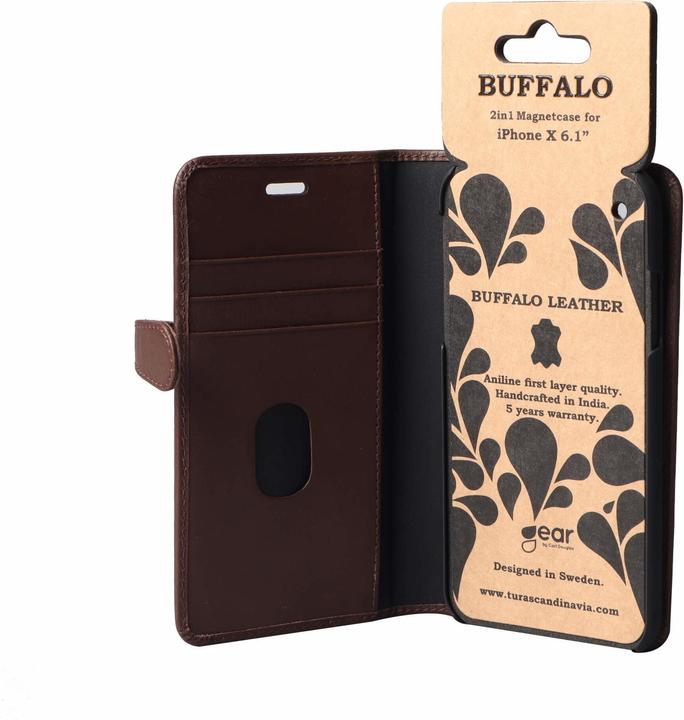 Actual product image Buffalo Wallet Brun Laeder iPhone XR (Apple iPhone XR)