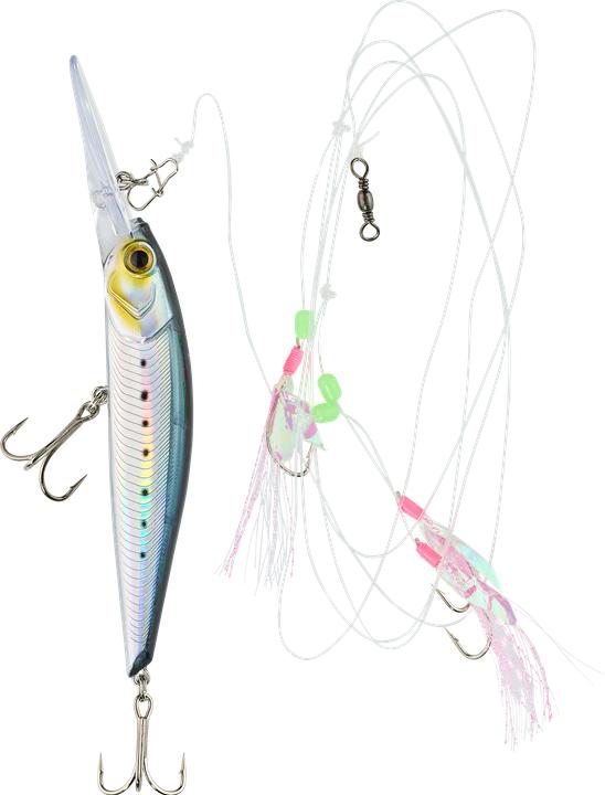 Image du produit Caperlan Ligne de traîne Prêt à pêcher Pêche à la traîne en mer Nylon (150 cm)