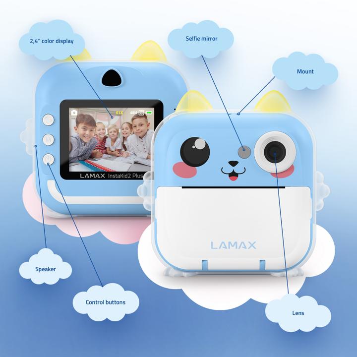 Actual product image Lamax InstaKid2 Plus Blau