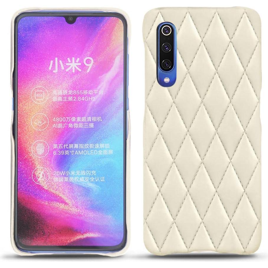 Noreve Lederschutzhülle (Xiaomi Mi 9), Smartphone Hülle, Weiss
