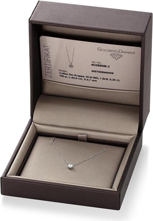 Image du produit Goldberg Diamant Collier 6 griffes 18 ct WG (Or blanc, 42 cm)