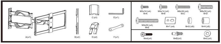 Immagine prodotto Mozi Televisore Slim Full-motion B2 da 37-70". (Muro, 5.86 kg, 37" - 70")