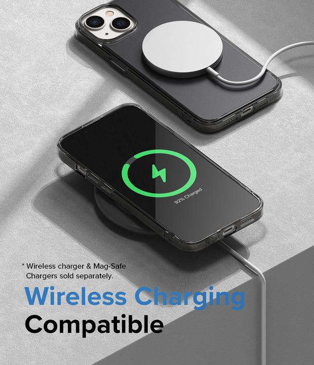 Image du produit Ringke Fusion Matte Case Coque iPhone 14 Plus avec cadre gel gris (Apple iPhone 14 Plus)